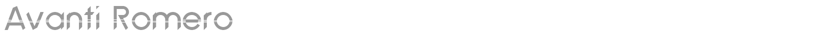 Avanti Romero font preview